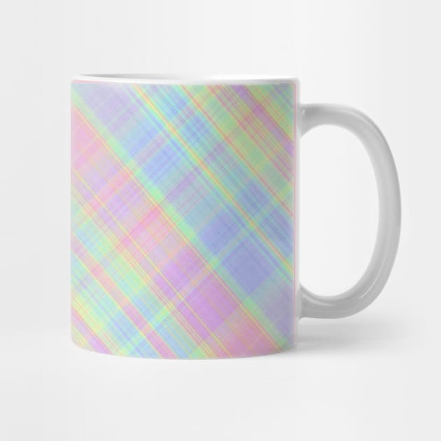 Plaid In Pastel Coloring by Rosemarie Guieb Designs